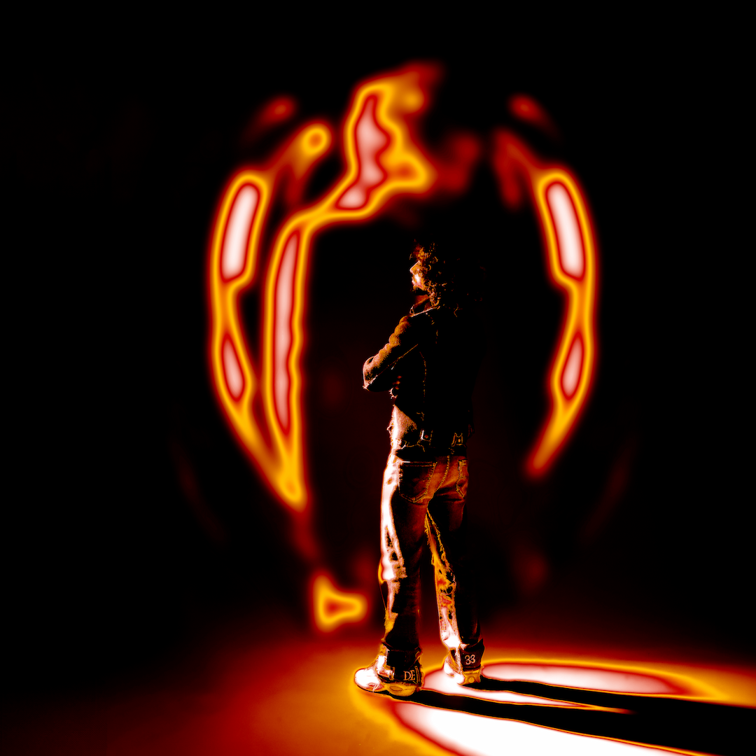 A-LONE album back cover