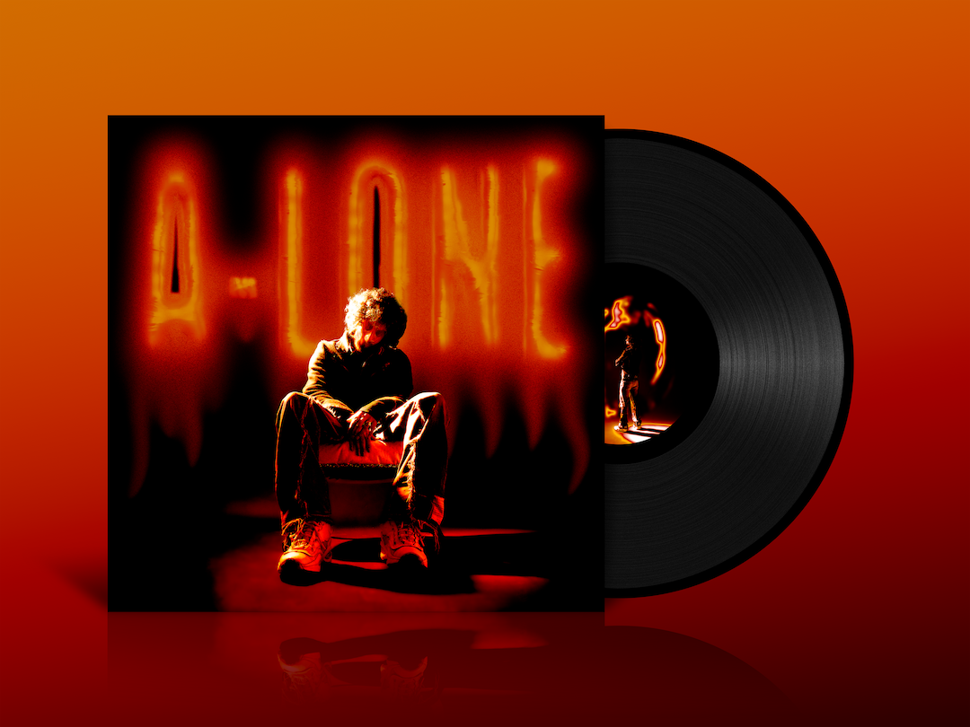 A-LONE album 3D mockup