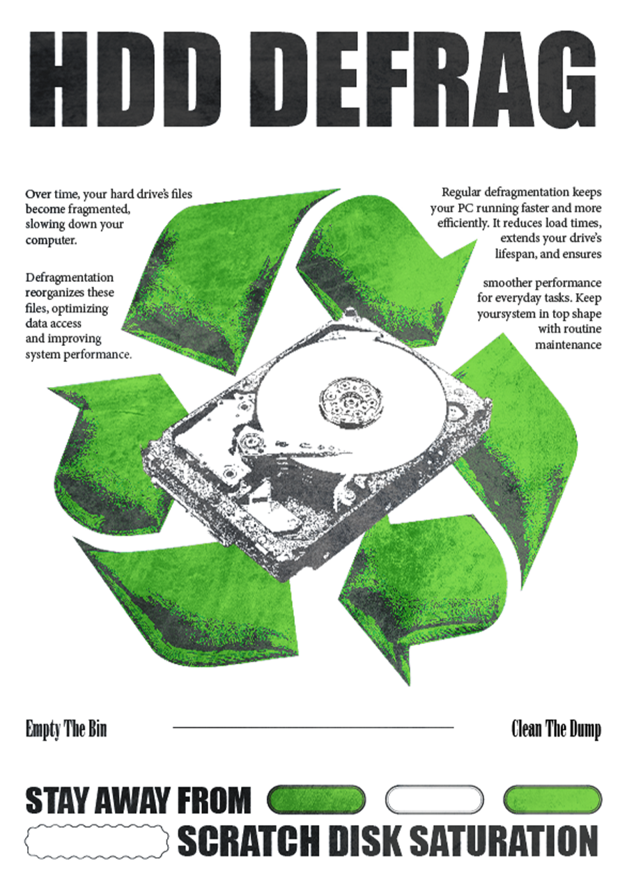 Affiche HDD DEFRAG