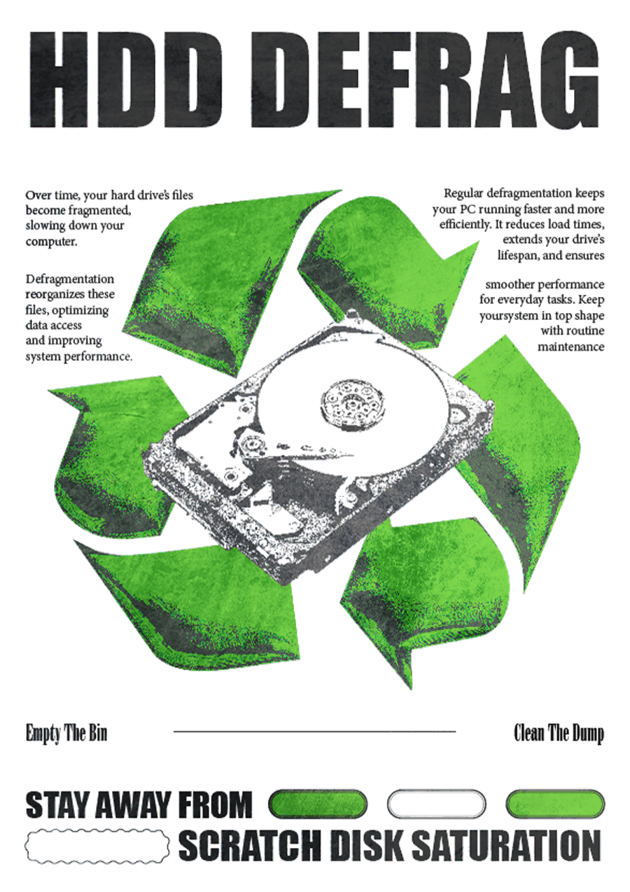 Affiche HDD DEFRAG